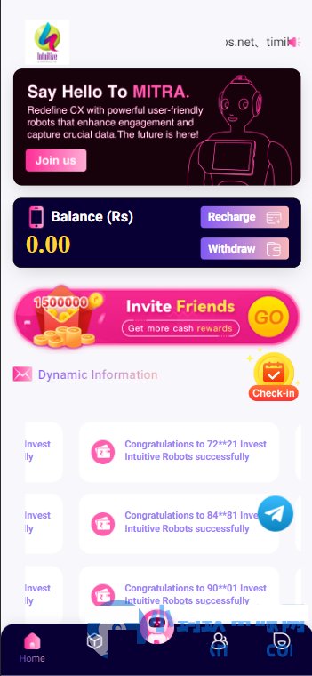 YM785-2026年php紫色风格智能AI机器人投资理财源码