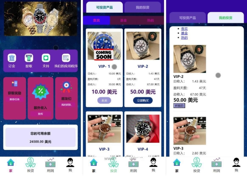 YM796-PHP海外新UI劳力士,奢侈品手表,大牌品牌名牌贵重物品投资理财系统