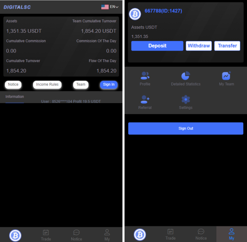 YM958-出海源码英文版虚拟币投资系统 USDT充值源码下载 无教程