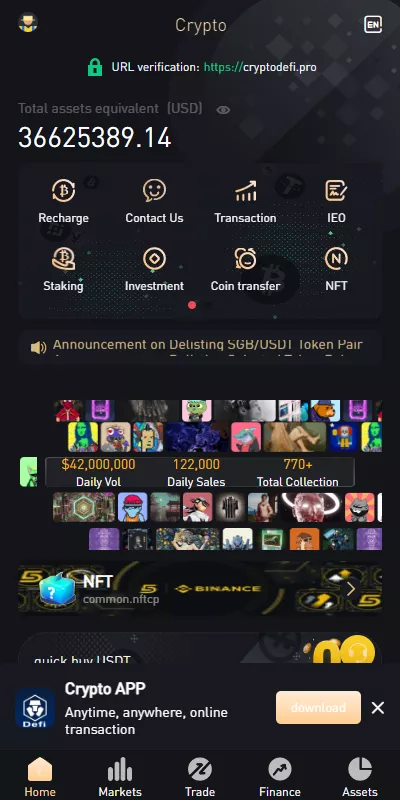 YM1368-【八国多语言VUE新UI】区块链交易所NFT升级版源码理财源码