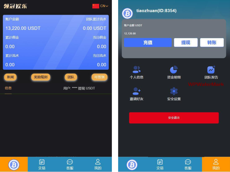 双语言BTC竞猜下单源码usdt竞猜源码前端html+后端php-YMN1728