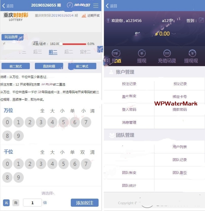 荣鼎CP全套源码PC+WAP+后台+开奖器 后台控杀,采集已对接,直接可用-YMN1666
