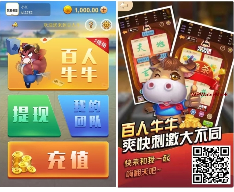无授权竖版H5金币百人牛牛/支付已接 带分销-YM1646