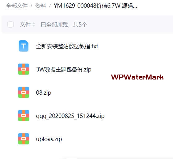 价值6.7W 源码资源下载站整站源码+数据打包32.04GB-YM1629